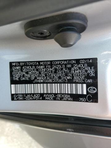 Photo 10 from auction – 2014 LEXUS ES 300H with VIN JTHBW1GG8E2058013