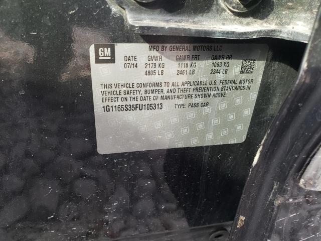 Photo 10 from auction – 2015 CHEVROLET IMPALA LTZ with VIN 1G1165S35FU105313