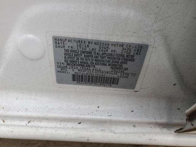 Photo 10 from auction – 2019 NISSAN VERSA S with VIN 3N1CN7AP9KL826776