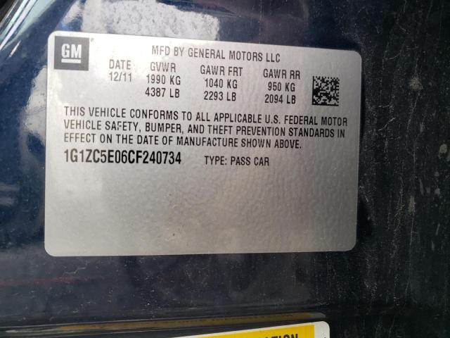 Photo 10 from auction – 2012 CHEVROLET MALIBU 1LT with VIN 1G1ZC5E06CF240734