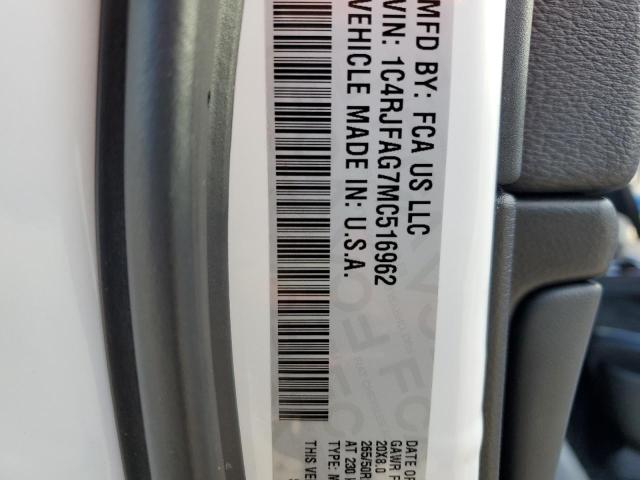 Photo 10 from auction – 2021 JEEP GRAND CHER with VIN 1C4RJFAG7MC516952