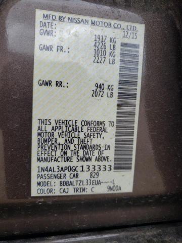 Photo 10 from auction – 2016 NISSAN ALTIMA 2.5 with VIN 1N4AL3AP0GC133333