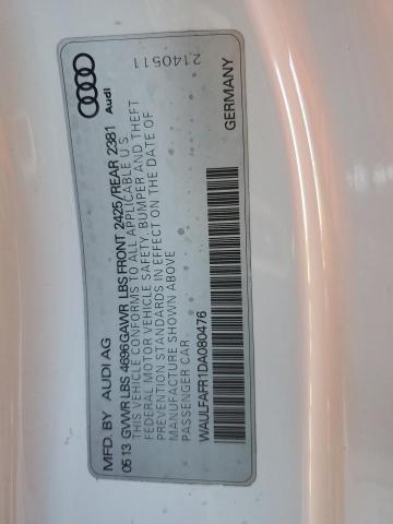 Photo 10 from auction – 2013 AUDI A5 PREMIUM with VIN WAULFAFR1DA080476