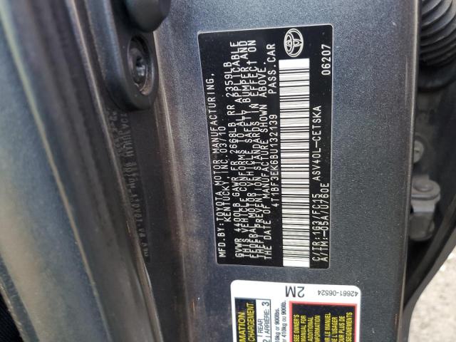 Photo 10 from auction – 2011 TOYOTA CAMRY BASE with VIN 4T1BF3EK6BU132139