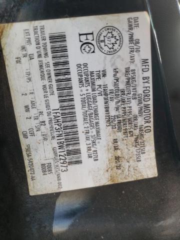Photo 10 from auction – 2011 FORD FOCUS SE with VIN 1FAHP3FN1BW122973