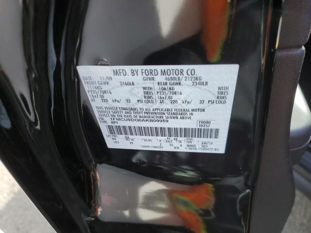 Photo 10 from auction – 2010 FORD ESCAPE XLT with VIN 1FMCU9DG0AKB09959
