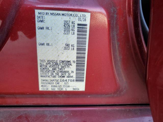 Photo 10 from auction – 2016 NISSAN ALTIMA 2.5 with VIN 1N4AL3AP7GC164708