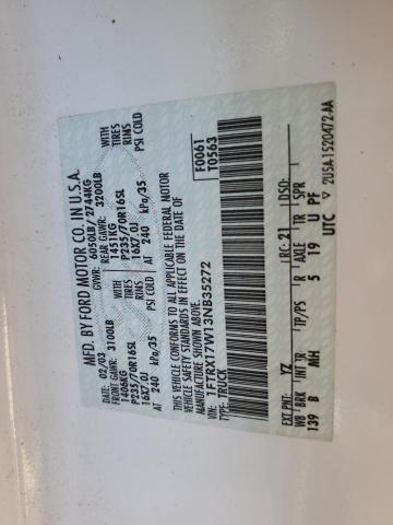 Photo 10 from auction – 2003 FORD F150 with VIN 1FTRX17W13NB35272