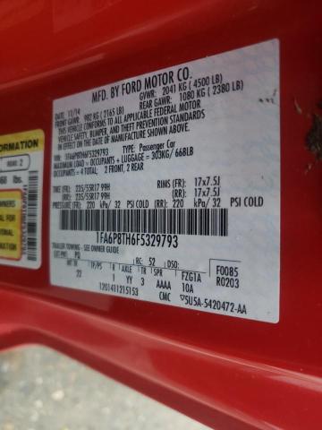 Photo 10 from auction – 2015 FORD MUSTANG with VIN 1FA6P8TH6F5329793