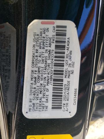 Photo 10 from auction – 2001 LEXUS LS 430 with VIN JTHBN30F010043379