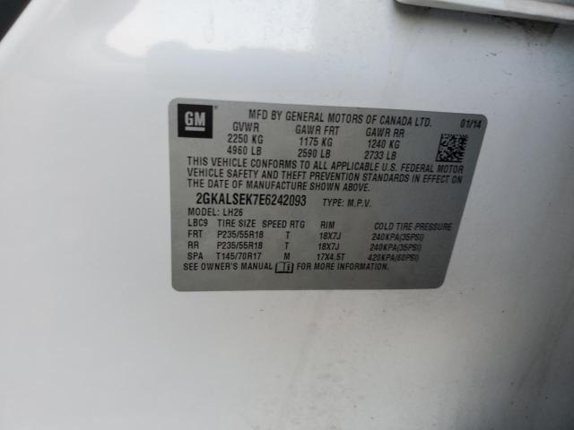 Photo 10 from auction – 2014 GMC TERRAIN SL with VIN 2GKALSEK7E6242093