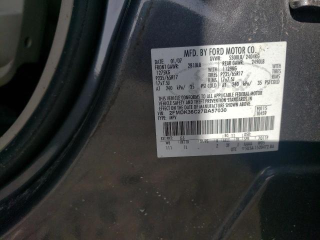 Photo 10 from auction – 2007 FORD EDGE SE with VIN 2FMDK36C27BA57030