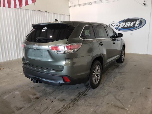 Photo 4 from auction – 2014 TOYOTA HIGHLANDER with VIN 5TDZKRFH3ES029659