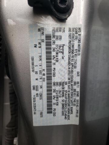 Photo 10 from auction – 2012 FORD FOCUS SEL with VIN 1FAHP3H20CL214940