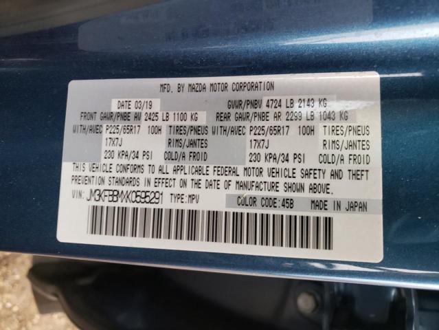 Photo 10 from auction – 2019 MAZDA CX-5 SPORT with VIN JM3KFBBMXK0595291