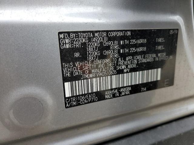 Photo 10 from auction – 2019 TOYOTA RAV4 LIMIT with VIN JTMDWRFV9KD510835
