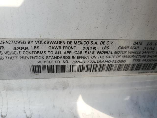 Photo 10 from auction – 2010 VOLKSWAGEN JETTA WOLF with VIN 3VWRJ7AJ8AM041086