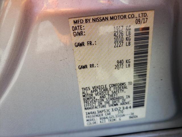 Photo 10 from auction – 2018 NISSAN ALTIMA 2.5 with VIN 1N4AL3AP5JC102344