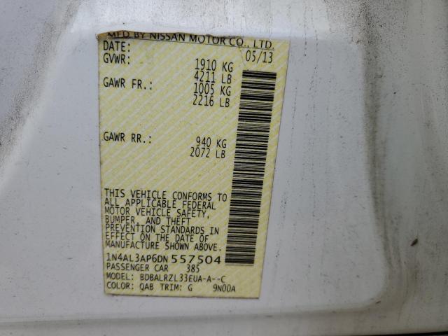 Photo 10 from auction – 2013 NISSAN ALTIMA 2.5 with VIN 1N4AL3AP6DN557504
