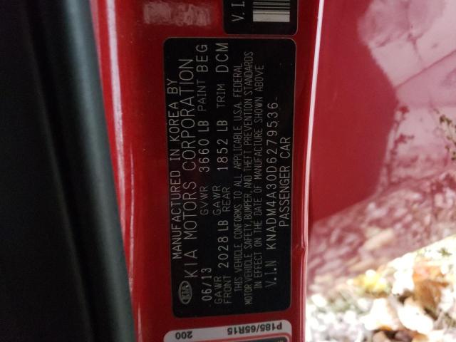 Photo 10 from auction – 2013 KIA RIO LX with VIN KNADM4A30D6279536