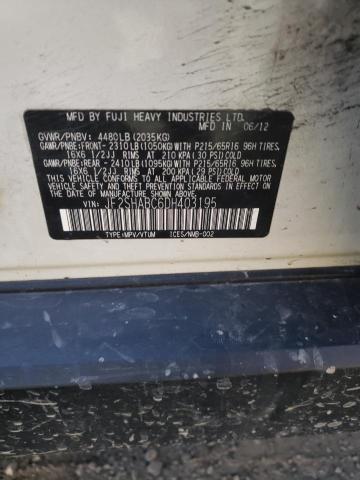 Photo 10 from auction – 2013 SUBARU FORESTER 2 with VIN JF2SHABC6DH403195