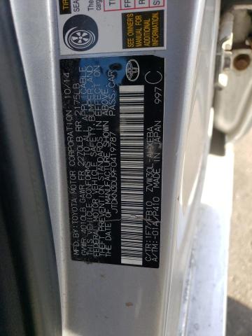 Photo 10 from auction – 2015 TOYOTA PRIUS with VIN JTDKN3DU9F0419787