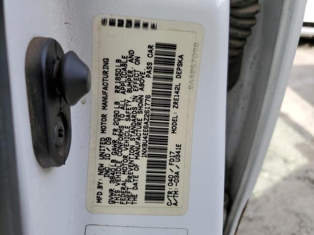 Photo 10 from auction – 2010 TOYOTA COROLLA with VIN 1NXBU4EE6AZ261776
