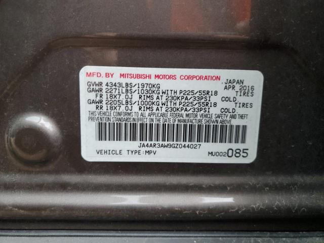 Photo 10 from auction – 2016 MITSUBISHI OUTLANDER with VIN JA4AR3AW9GZ044027