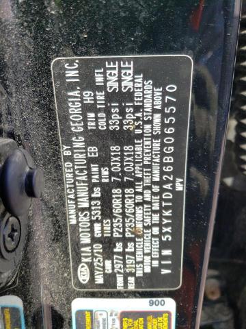 Photo 10 from auction – 2014 KIA SORENTO with VIN 5XYKTDA26BG065570