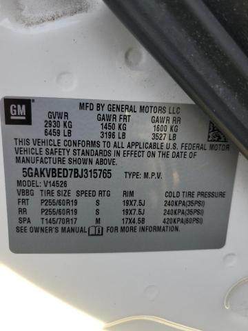 Photo 10 from auction – 2011 BUICK ENCLAVE CX with VIN 5GAKVBED7BJ315765