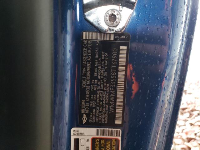 Photo 10 from auction – 2008 MINI COOPER with VIN WMWMF33558TT67900