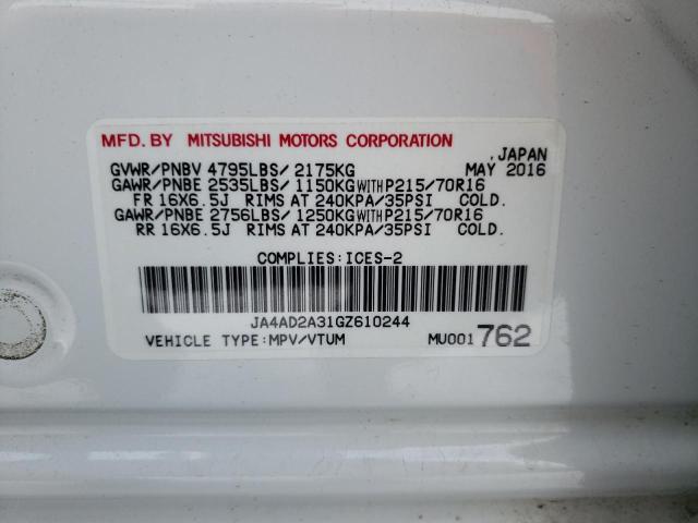 Photo 10 from auction – 2016 MITSUBISHI OUTLANDER with VIN JA4AD2A31GZ610244