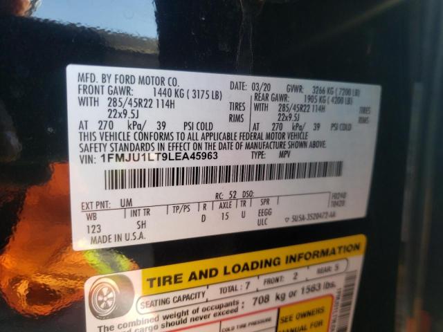 Photo 10 from auction – 2020 FORD EXPEDITION with VIN 1FMJU1LT9LEA45963