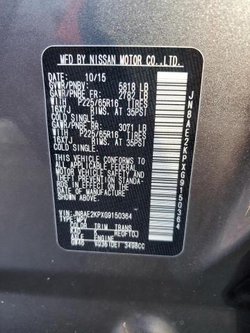 Photo 10 from auction – 2016 NISSAN QUEST S with VIN JN8AE2KPXG9150364