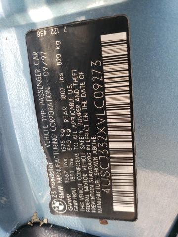 Photo 10 from auction – 1997 BMW Z3 2.8 with VIN 4USCJ332XVLC09273