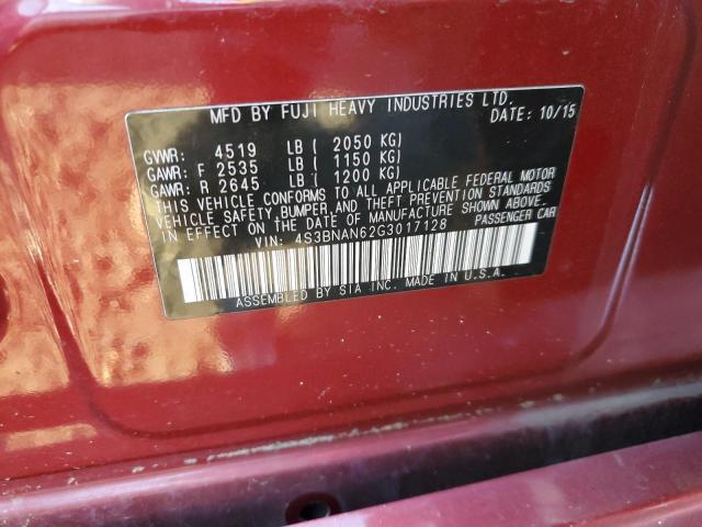 Photo 10 from auction – 2016 SUBARU LEGACY 2.5 with VIN 4S3BNAN62G3017128