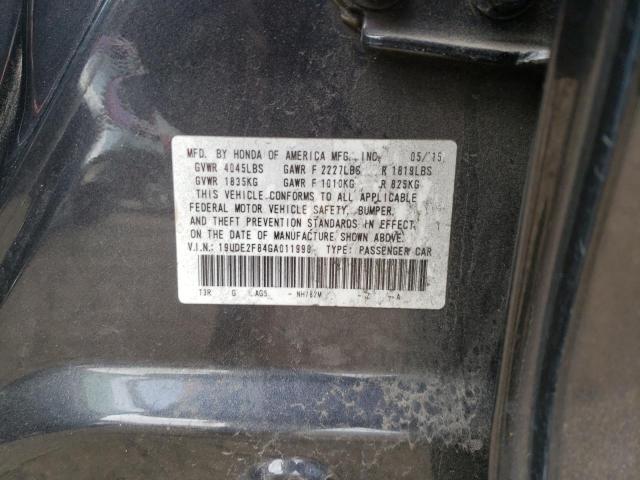 Foto 10 de la subasta – 2016 ACURA ILX PREMIU con VIN 19UDE2F84GA011990