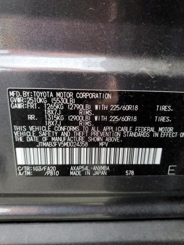 Photo 10 from auction – 2021 TOYOTA RAV4 PRIME with VIN JTMAB3FV5MD024358