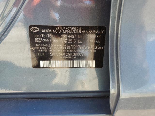 Photo 10 from auction – 2016 HYUNDAI SONATA SPO with VIN 5NPE34AF2GH380026