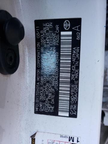 Foto 10 de la subasta – 2011 TOYOTA COROLLA con VIN JTDBU4EE0B9145949