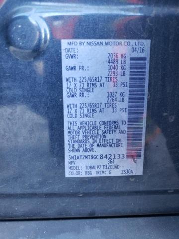 Photo 10 from auction – 2016 NISSAN ROGUE S with VIN 5N1AT2MT8GC842133
