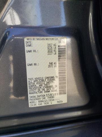 Photo 10 from auction – 2016 NISSAN ALTIMA 2.5 with VIN 1N4AL3AP3GN358589