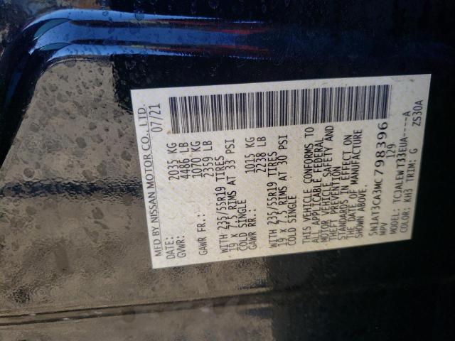 Photo 10 from auction – 2021 NISSAN ROGUE SL with VIN 5N1AT3CA3MC798396