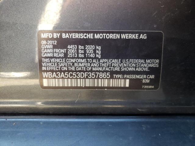 Photo 10 from auction – 2013 BMW 328 I with VIN WBA3A5C53DF357865