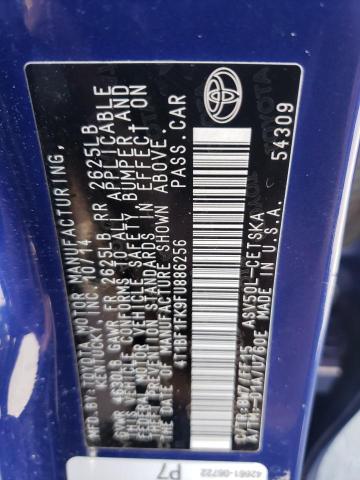 Photo 10 from auction – 2015 TOYOTA CAMRY LE with VIN 4T1BF1FK9FU886256