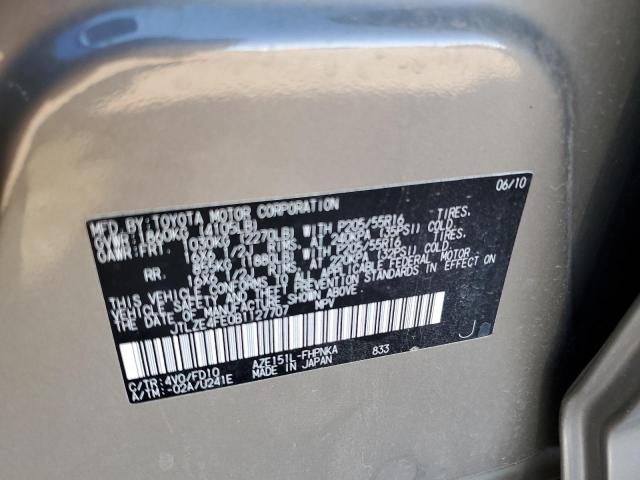 Photo 10 from auction – 2011 TOYOTA SCION XB with VIN JTLZE4FE0B1127707