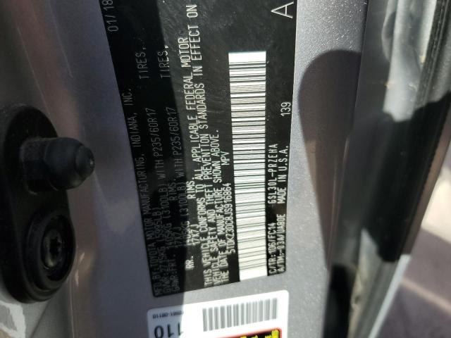 Photo 10 from auction – 2018 TOYOTA SIENNA LE with VIN 5TDKZ3DC8JS916864