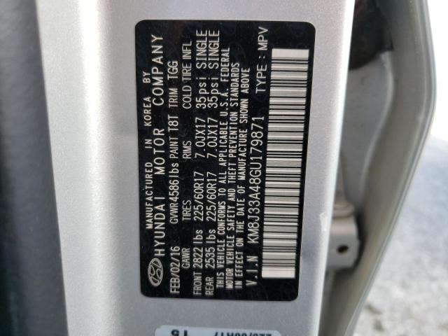 Photo 10 from auction – 2016 HYUNDAI TUCSON with VIN KM8J33A48GU179871