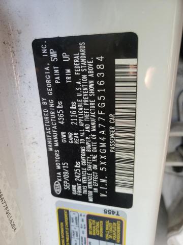 Photo 10 from auction – 2015 KIA OPTIMA LX with VIN 5XXGM4A77FG516384