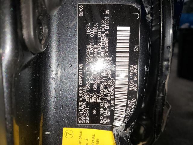 Photo 10 from auction – 2008 LEXUS RX 400H with VIN JTJHW31U582863927